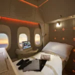 Suite da nova primeira classe da Emirates no Boeing 777