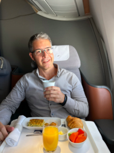 A classe executiva da Lufthansa